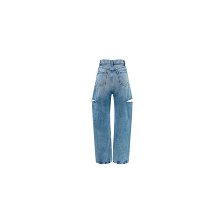 Maison Margiela Blue Cotton Straight-Leg Jeans