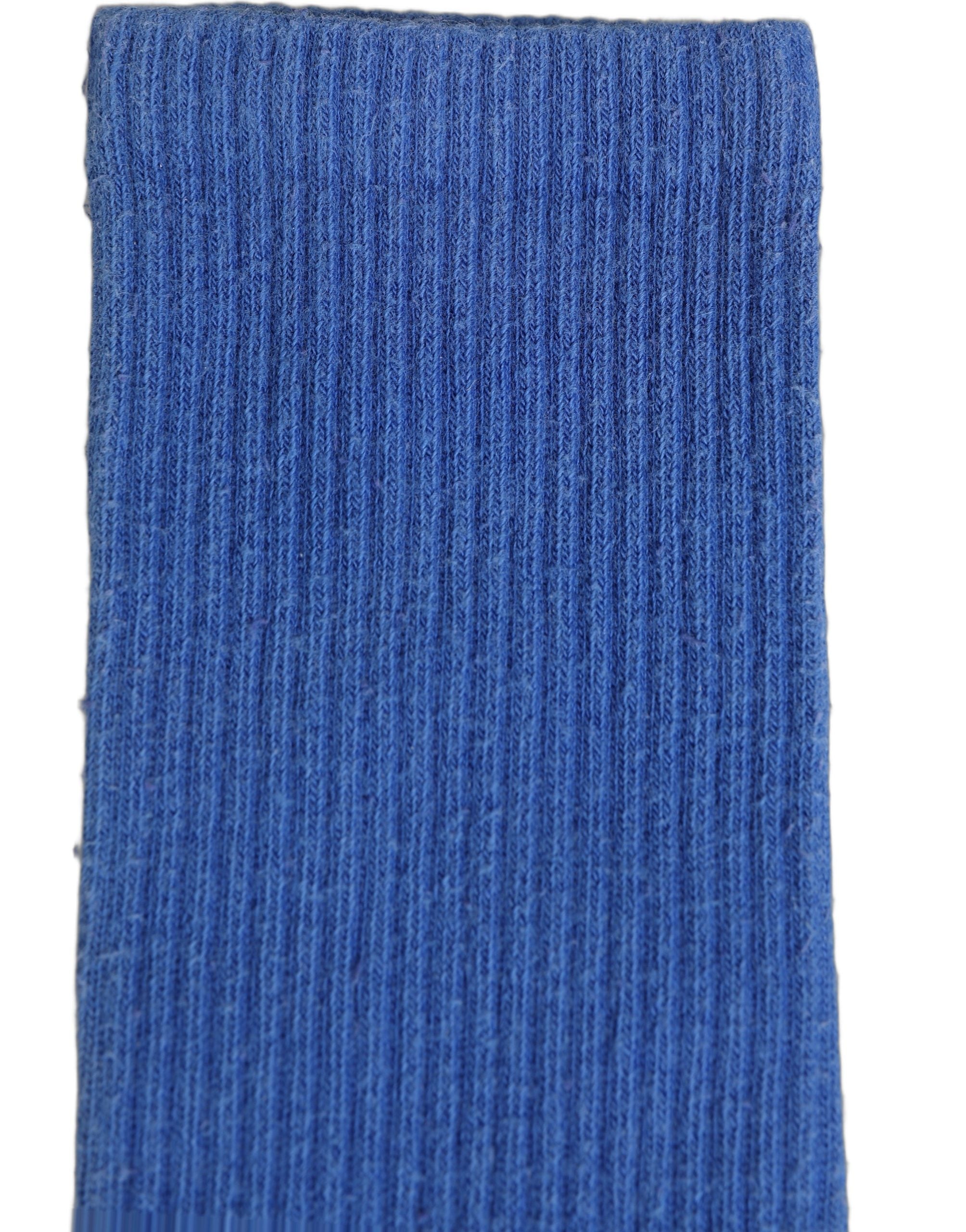 Dolce & Gabbana Blue Cotton Ribbed Mid Calf Women Accessory Socks