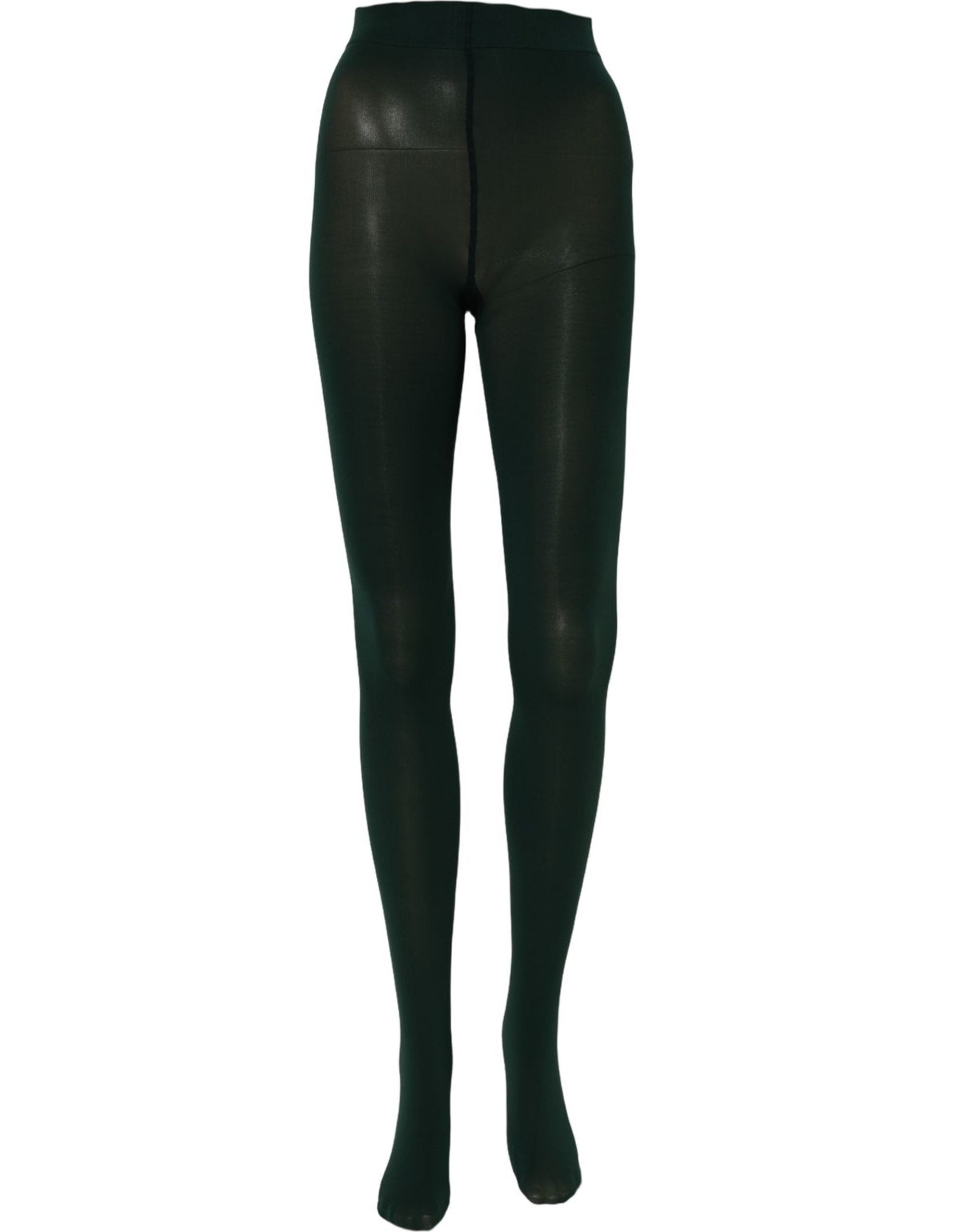 Dolce & Gabbana Dark Green Nylon Tights Stocking Pantyhose Socks