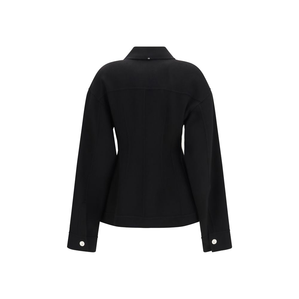 Max Mara Black Wool Oves Aries Coat