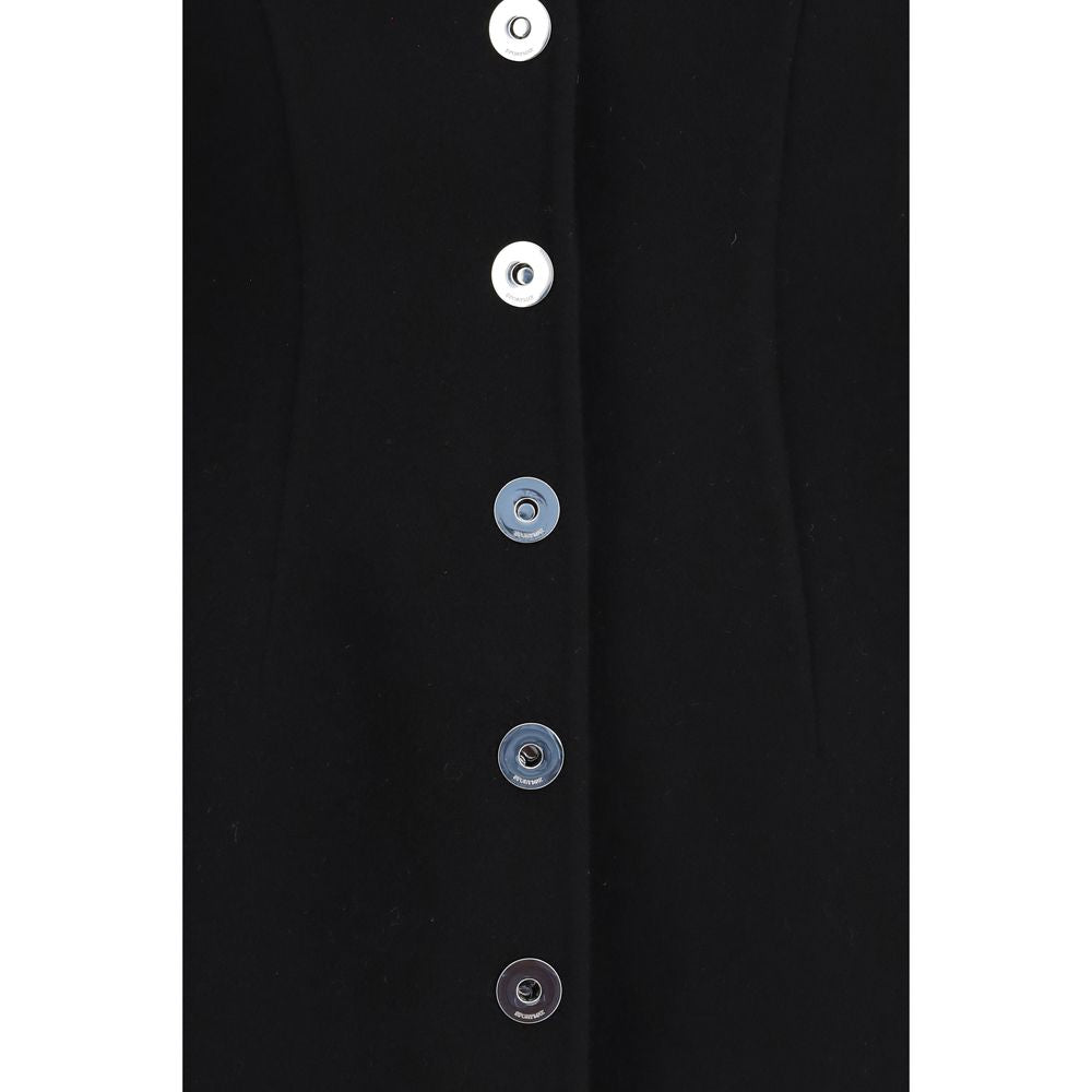 Max Mara Black Wool Oves Aries Coat