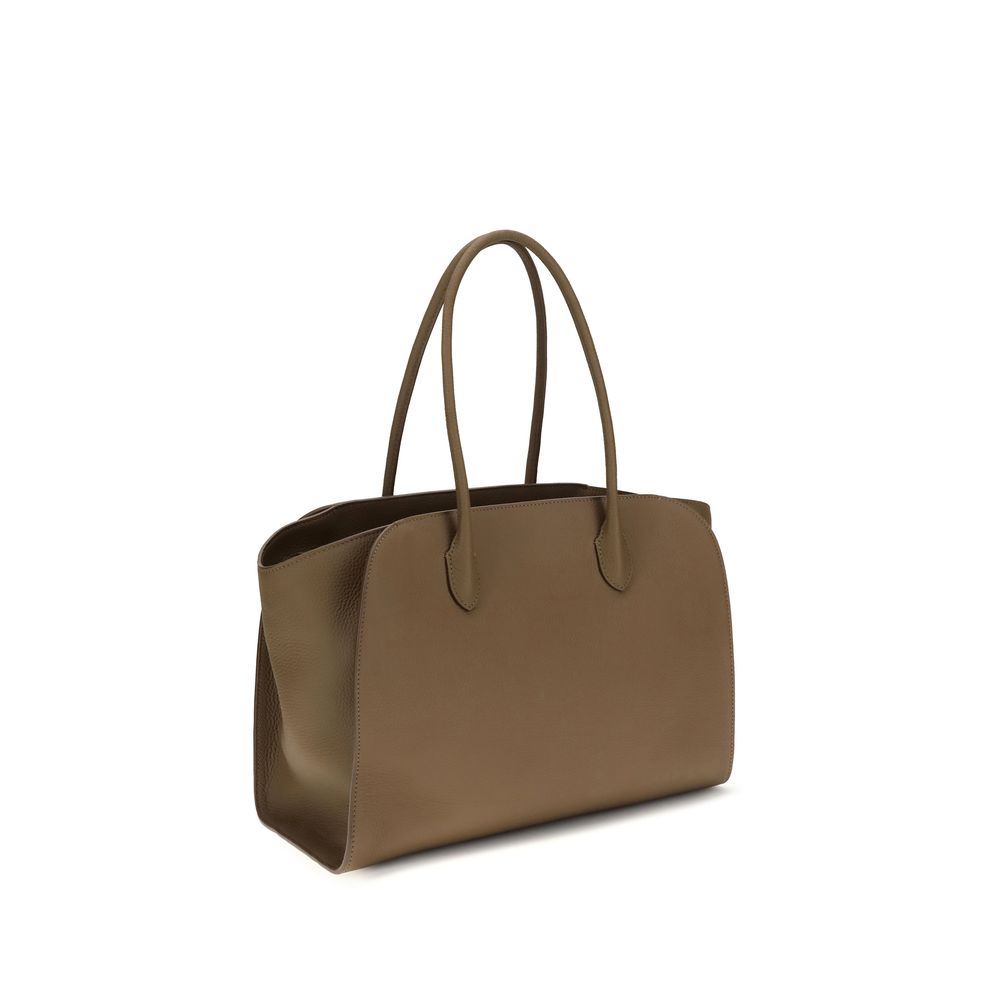 The Row Brown Calf Leather Bos Taurus Shoulder Bag