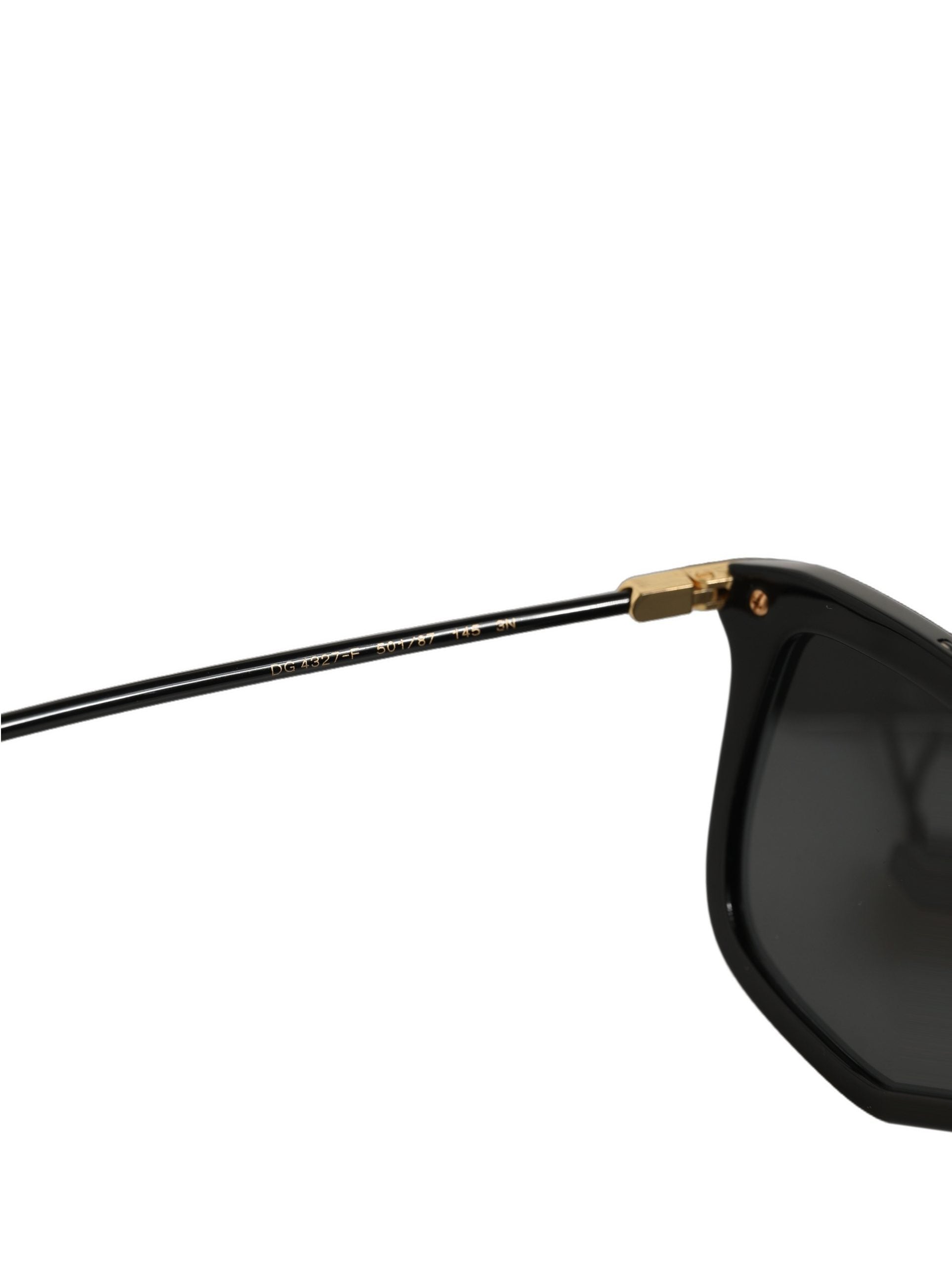 Dolce & Gabbana Black DG4327F Double Bridge Square Frame Sunglasses