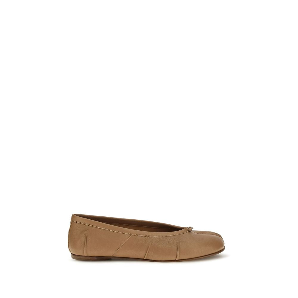 Maison Margiela Beige Lamb Ovis Aries Ballet Flats