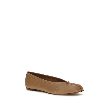 Maison Margiela Beige Lamb Ovis Aries Ballet Flats