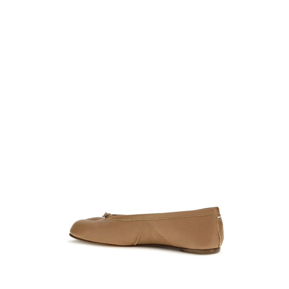 Maison Margiela Beige Lamb Ovis Aries Ballet Flats