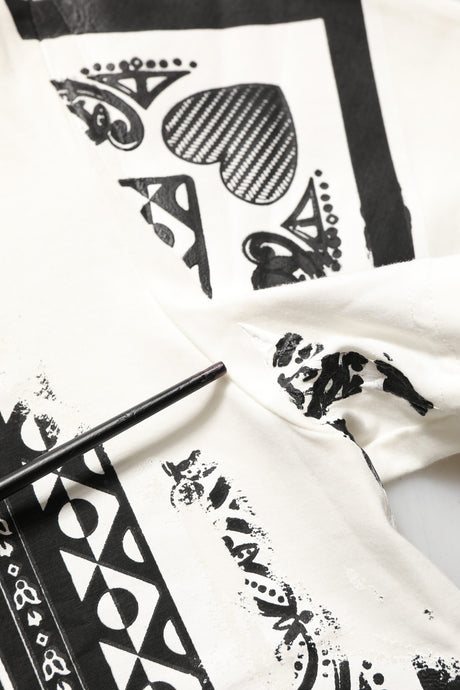 Dolce & Gabbana White Bandana Print Cotton Crew Neck T-shirt