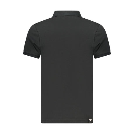 Accademia Militare Black Cotton Men's Polo Shirt