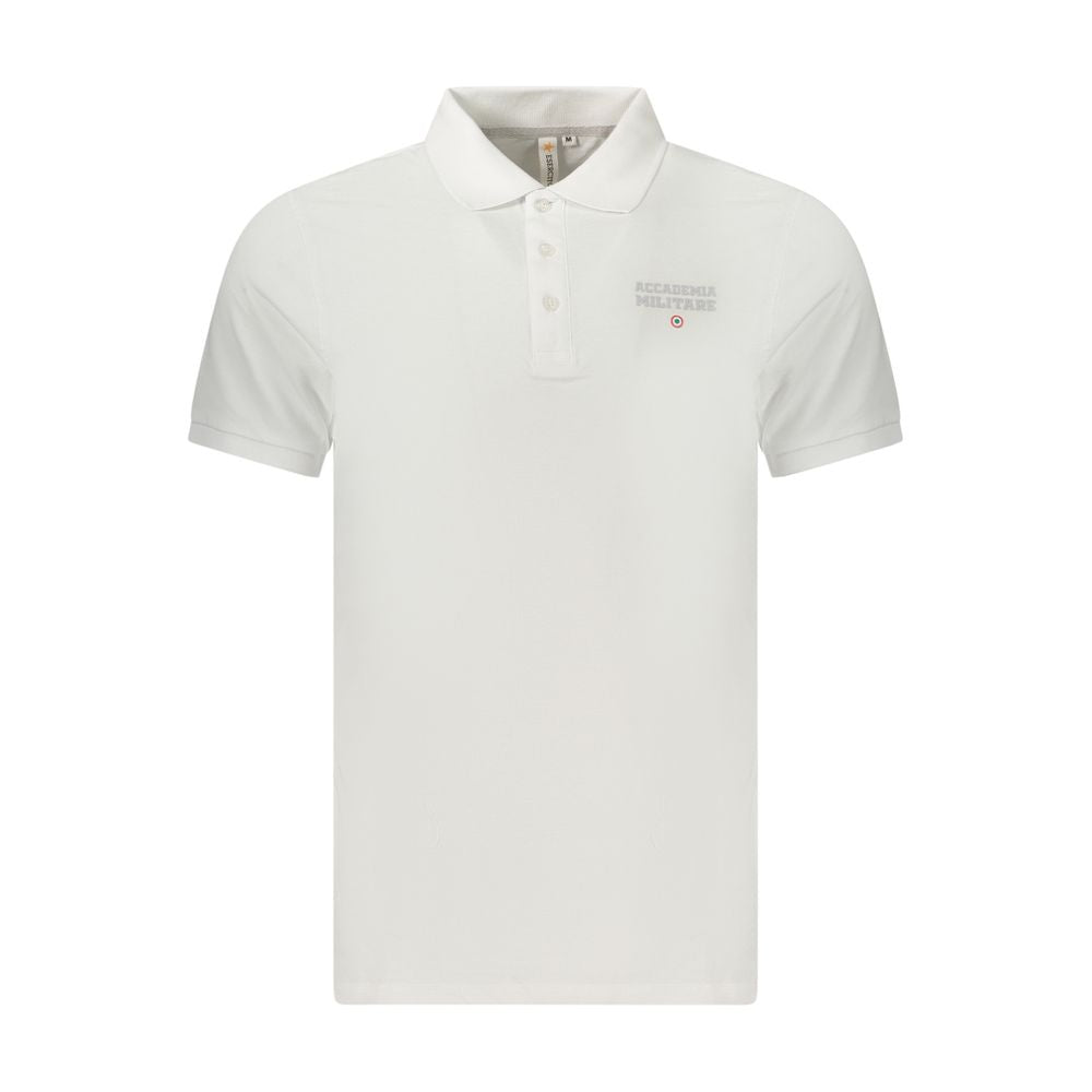 Accademia Militare White Cotton Polo Shirt
