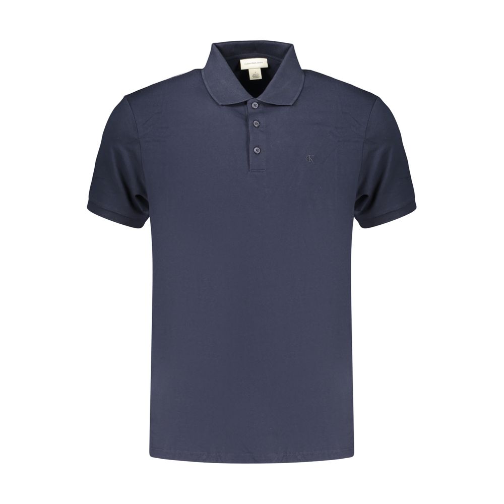 Calvin Klein Blue Cotton Men's Polo Shirt