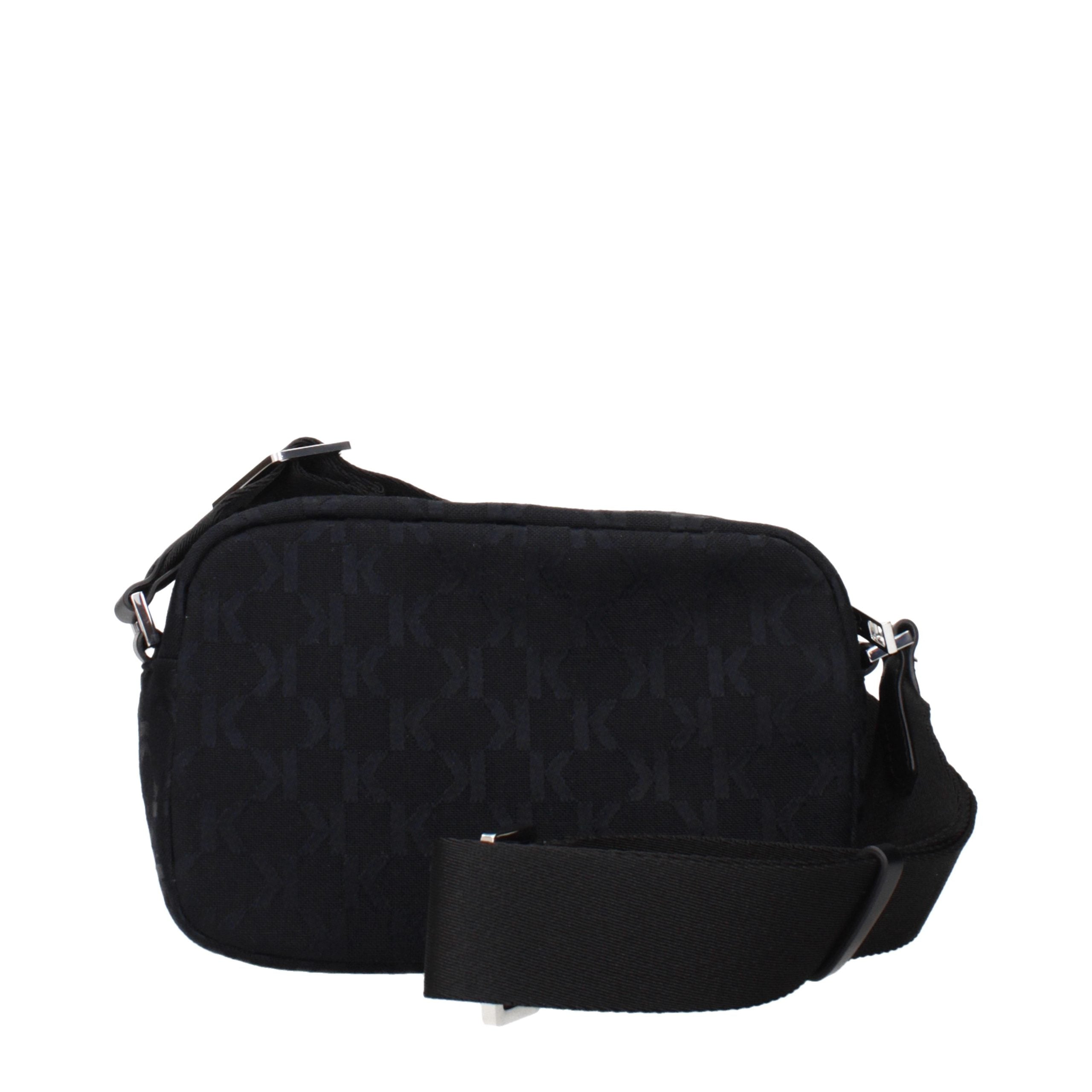 Karl Lagerfeld Black Fabric Crossbody Bag