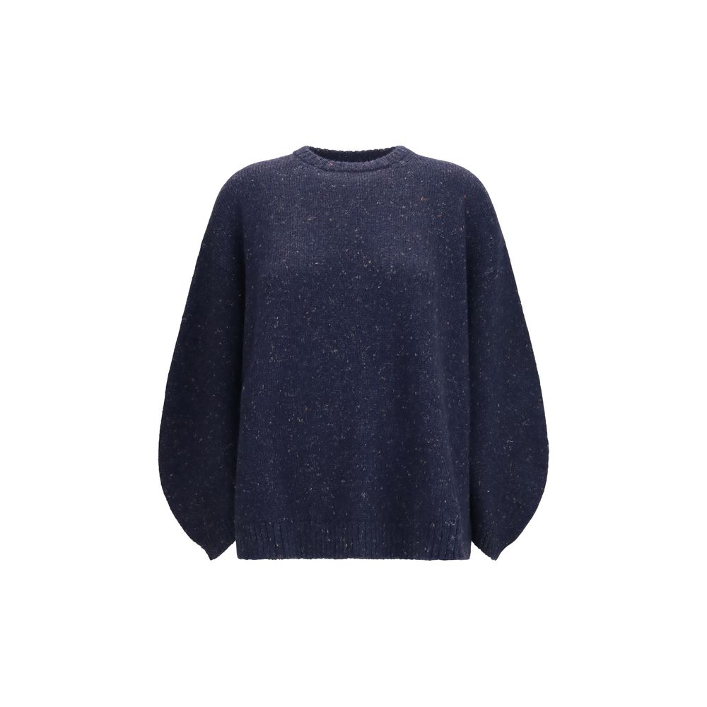 Fabiana Filippi Blue Wool Oves Aries Sweatshirt