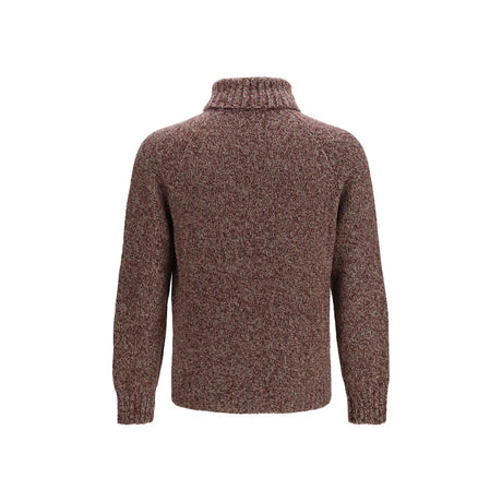 Brunello Cucinelli Bordeaux Wool Oves Aries Turtleneck