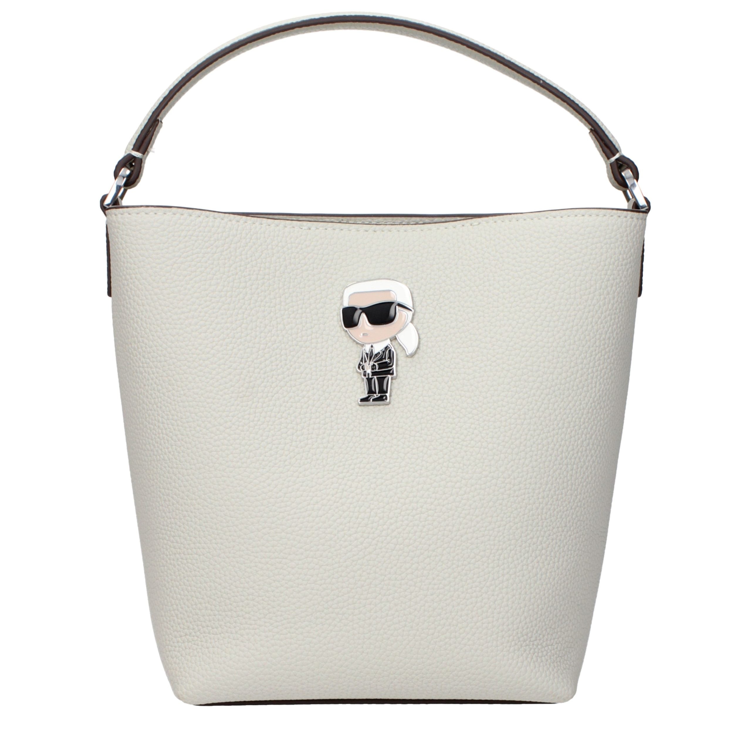 Karl Lagerfeld Gray Leather Handbag