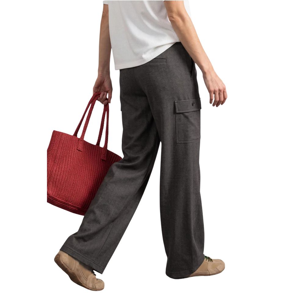 Street One Brown Polyester Cargo Pants