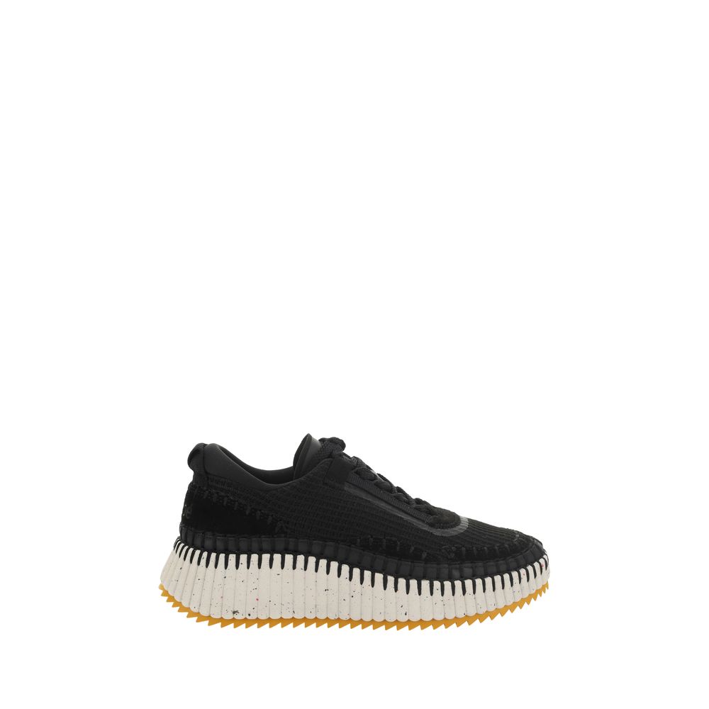 Chloé Black Nylon Athletic Sneakers