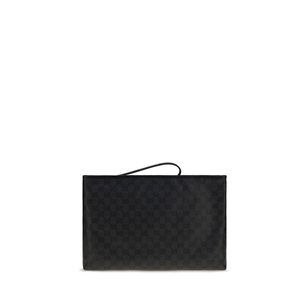 Gucci Black Cotton Shoulder Bag