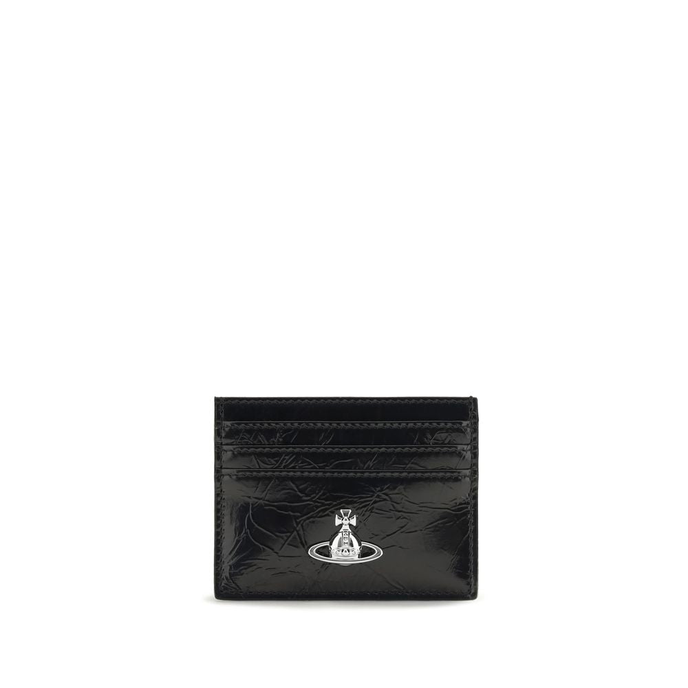 Vivienne Westwood Black Calf Leather Bos Taurus Wallet