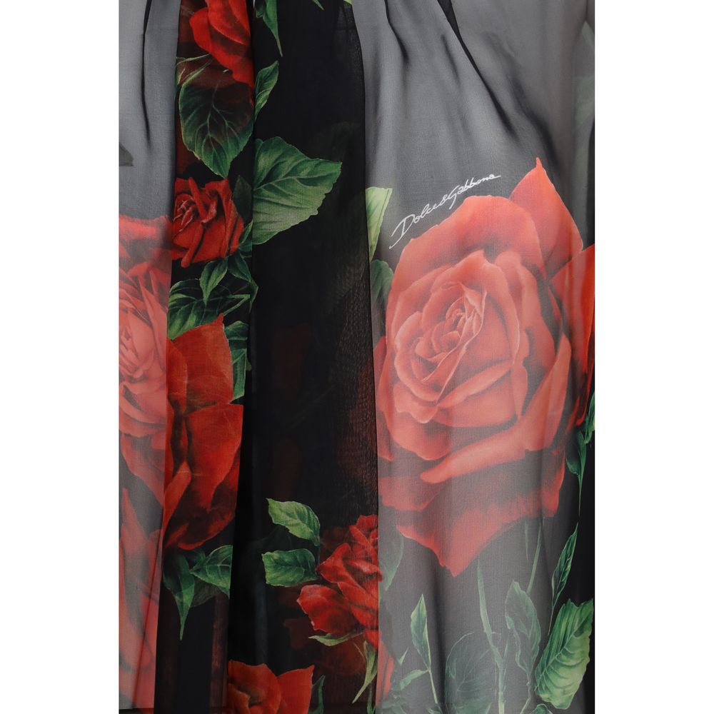 Dolce & Gabbana Black Silk Blouse