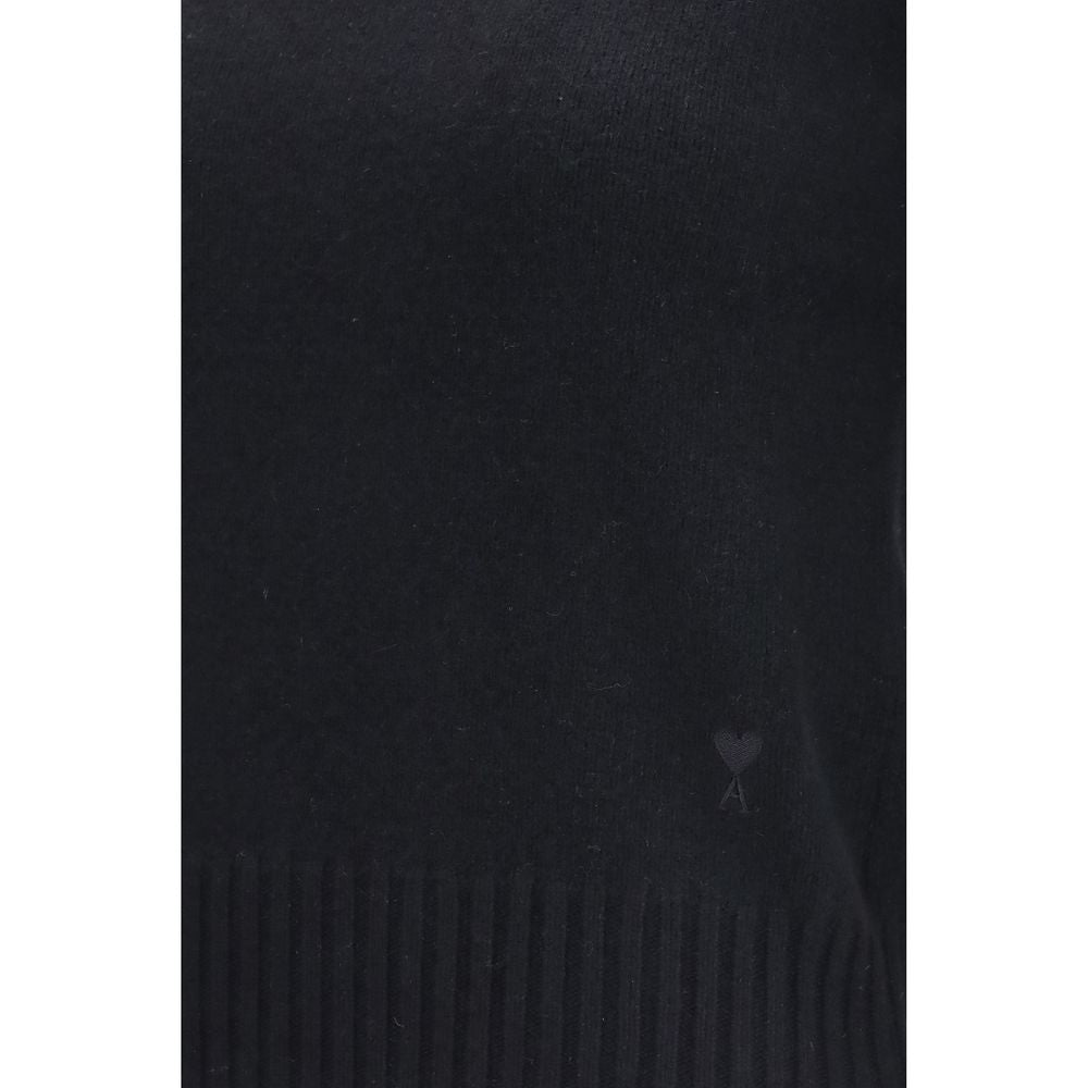Ami Paris Black Cashmere Turtleneck
