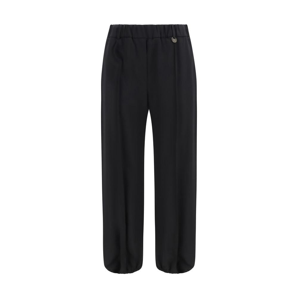 Burberry Black Wool Oves Aries Joggers (Workout Pants)