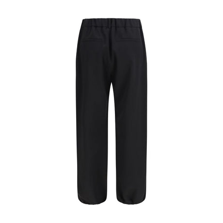 Burberry Black Wool Oves Aries Joggers (Workout Pants)