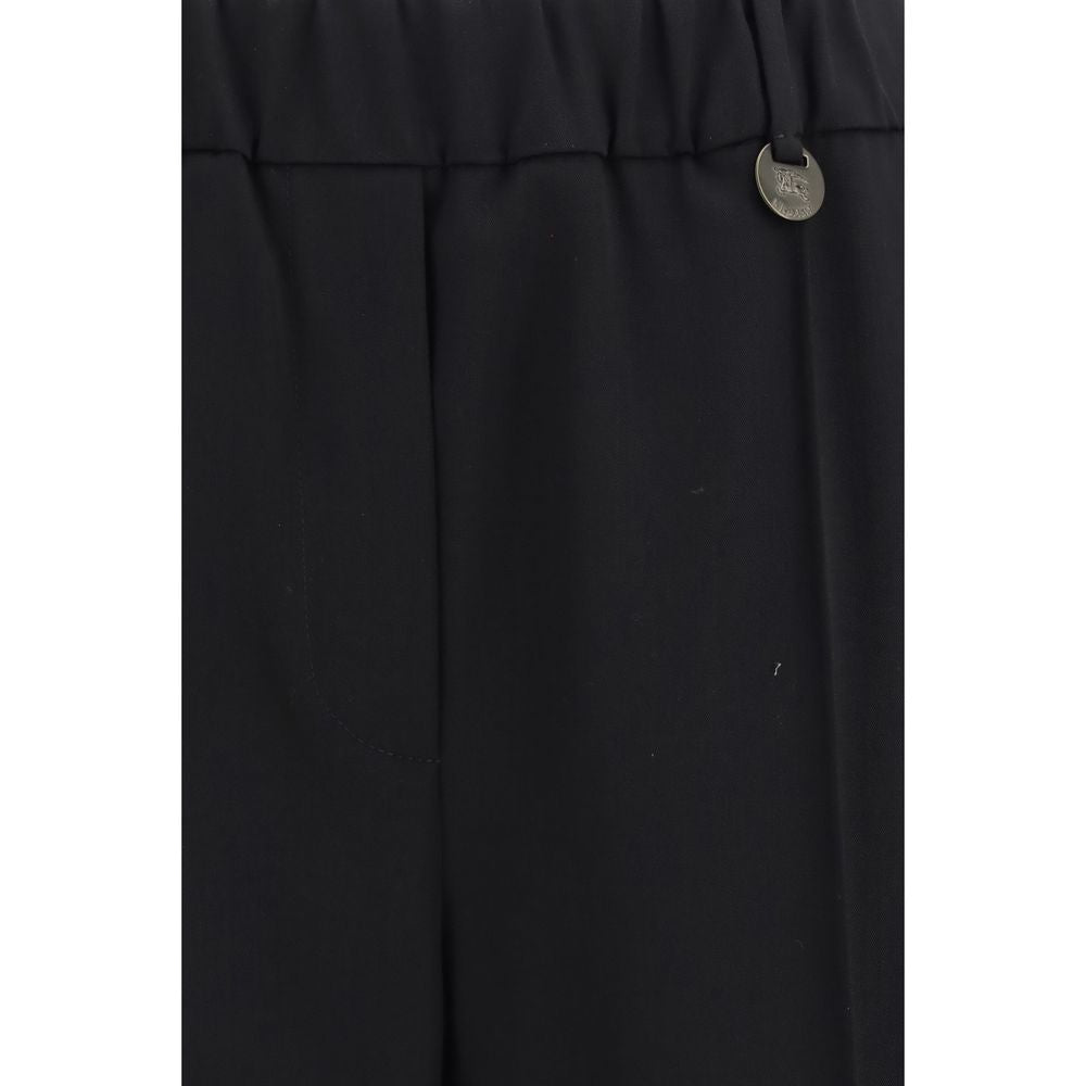 Burberry Black Wool Oves Aries Joggers (Workout Pants)