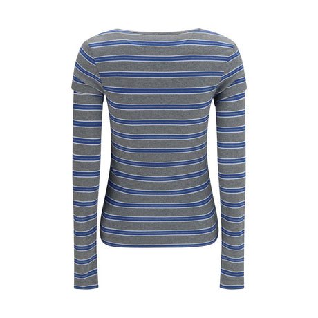 Ganni Gray Cotton Sportswear