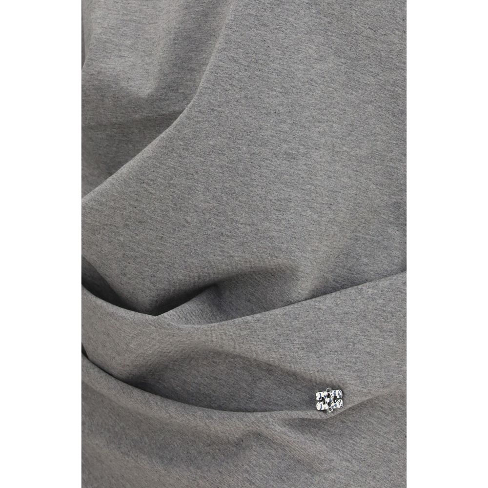 Ganni Gray Cotton Pattern Shirt