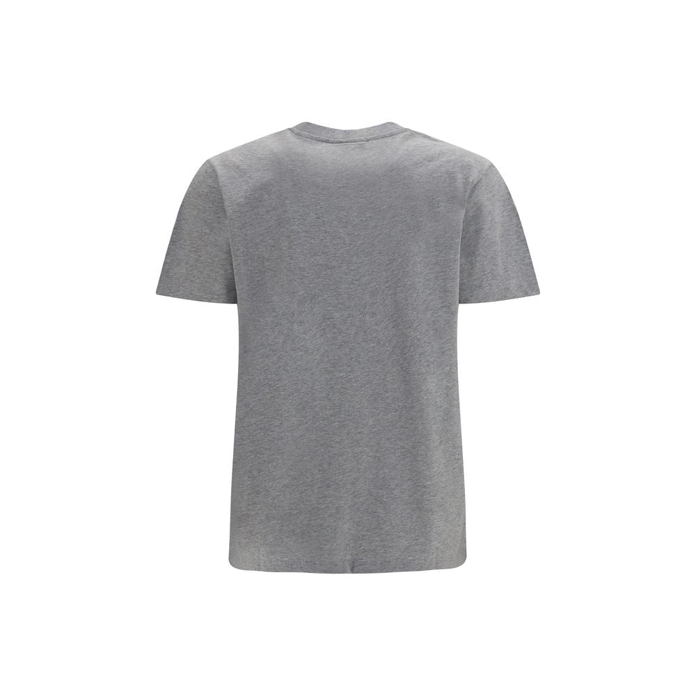 Ganni Gray Cotton T-Shirt