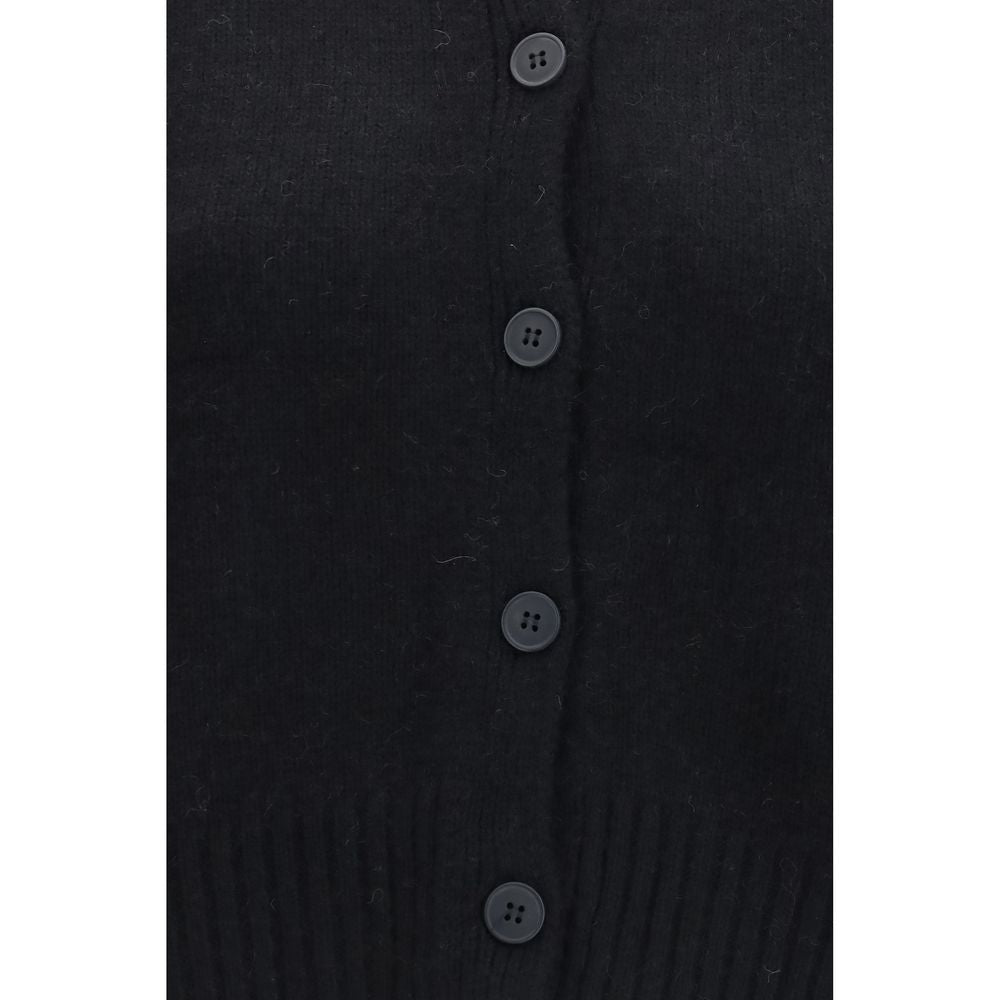 Loulou De Saison Black Wool Oves Aries Cardigan