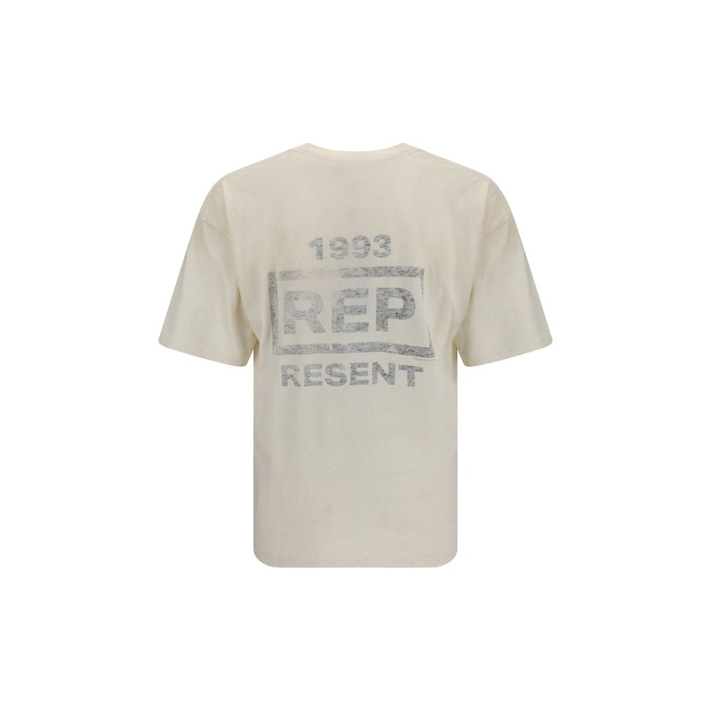 Represent Beige Cotton T-Shirt