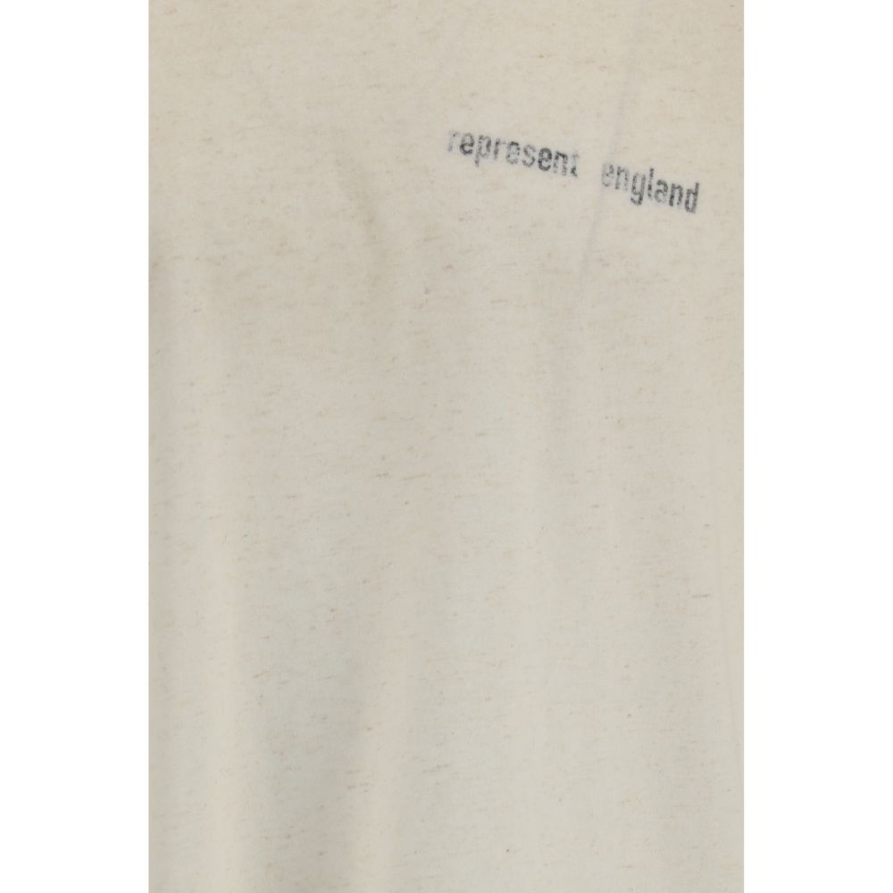 Represent Beige Cotton T-Shirt