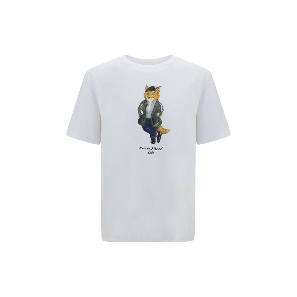 Maison Kitsuné White Cotton T-Shirt