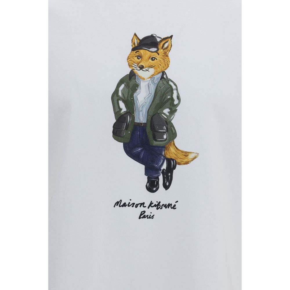 Maison Kitsuné White Cotton T-Shirt