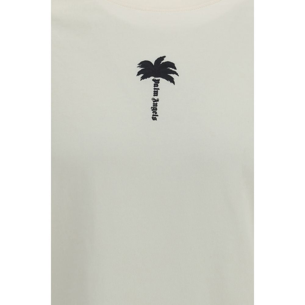 Palm Angels Beige Cotton T-Shirt