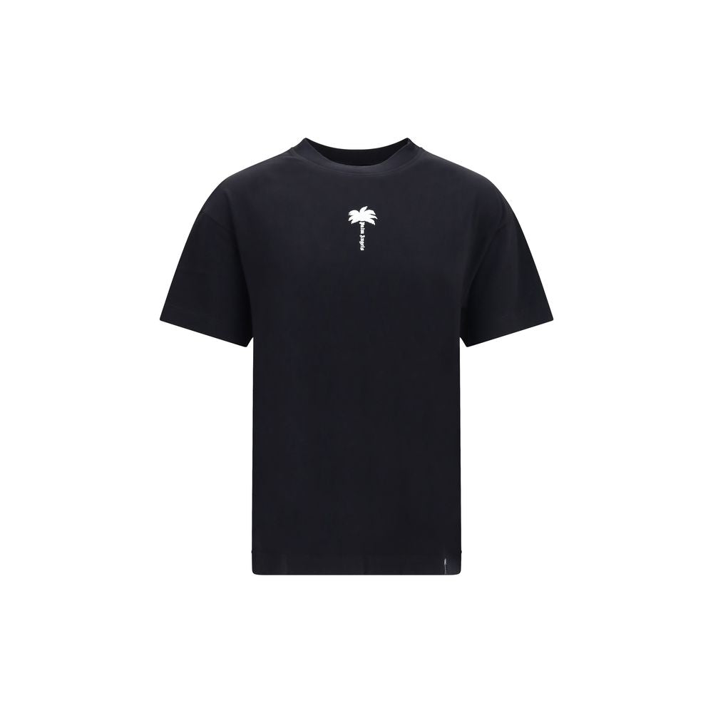Palm Angels Black Cotton T-Shirt
