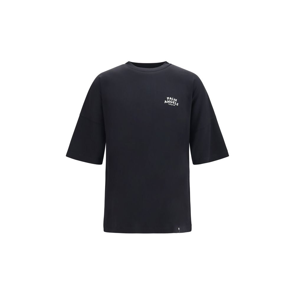Palm Angels Black Cotton T-Shirt