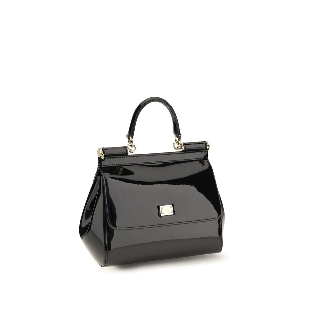Dolce & Gabbana Black Calf Leather Bos Taurus Shoulder Bag