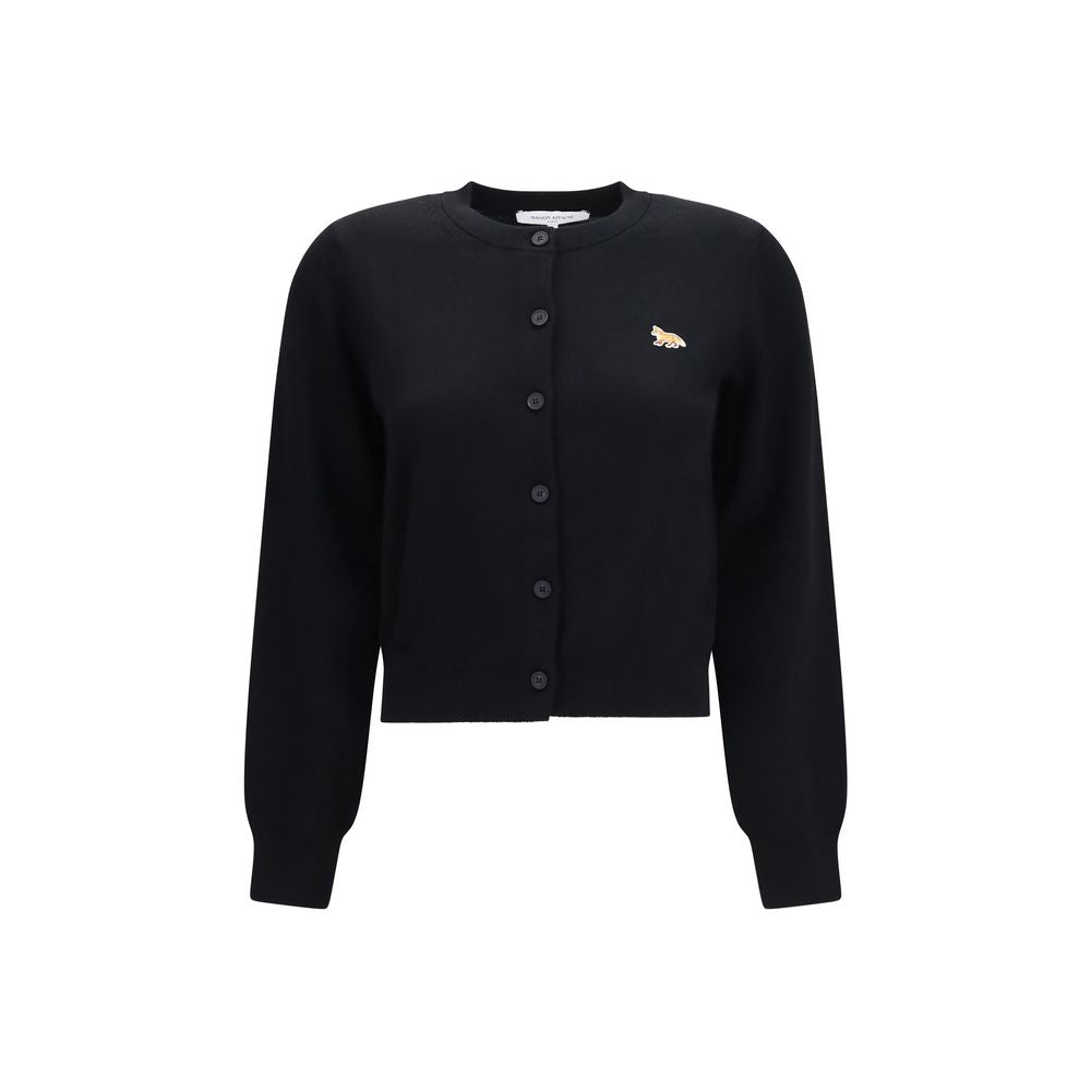 Maison Kitsuné Black Cotton Cardigan