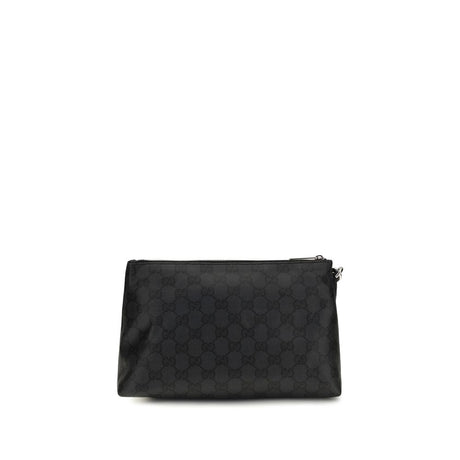 Gucci Black Fabric Clutch Bag