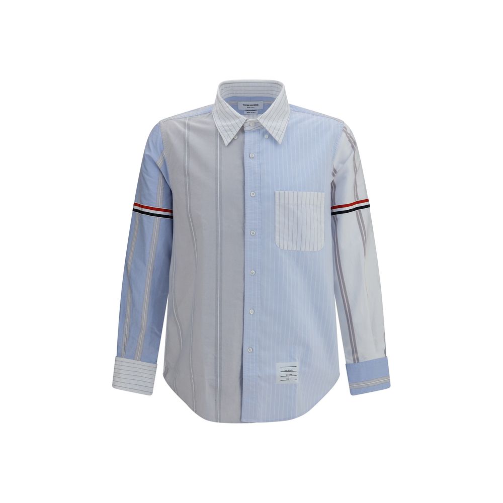 Thom Browne Blue Cotton Pattern Shirt