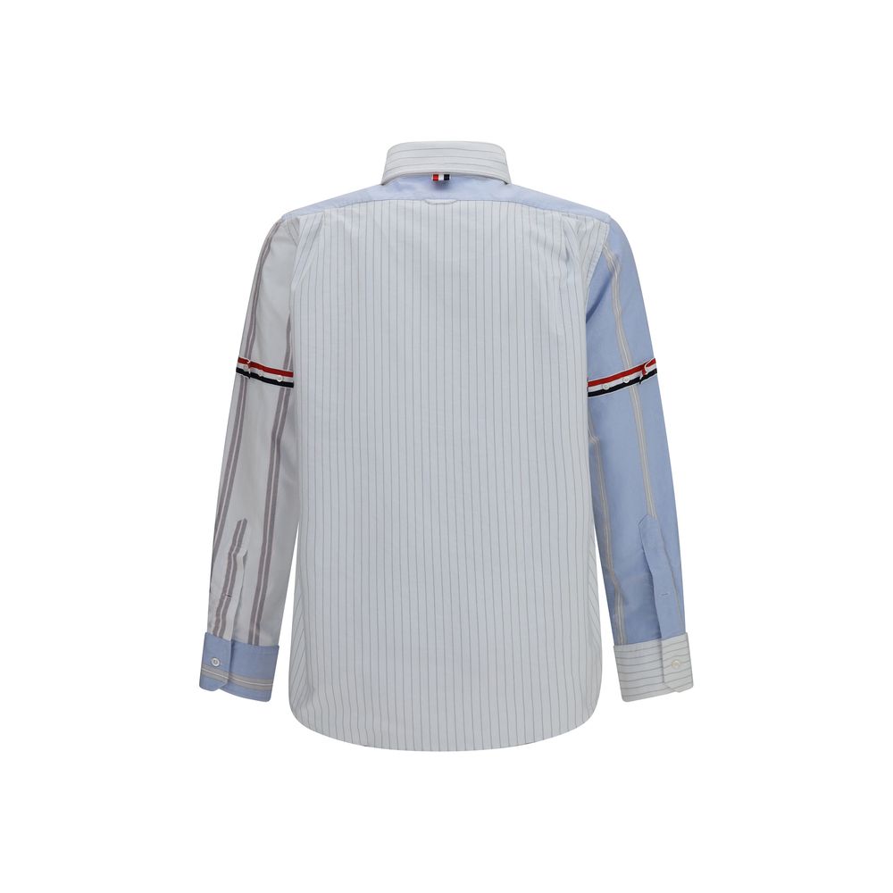 Thom Browne Blue Cotton Pattern Shirt