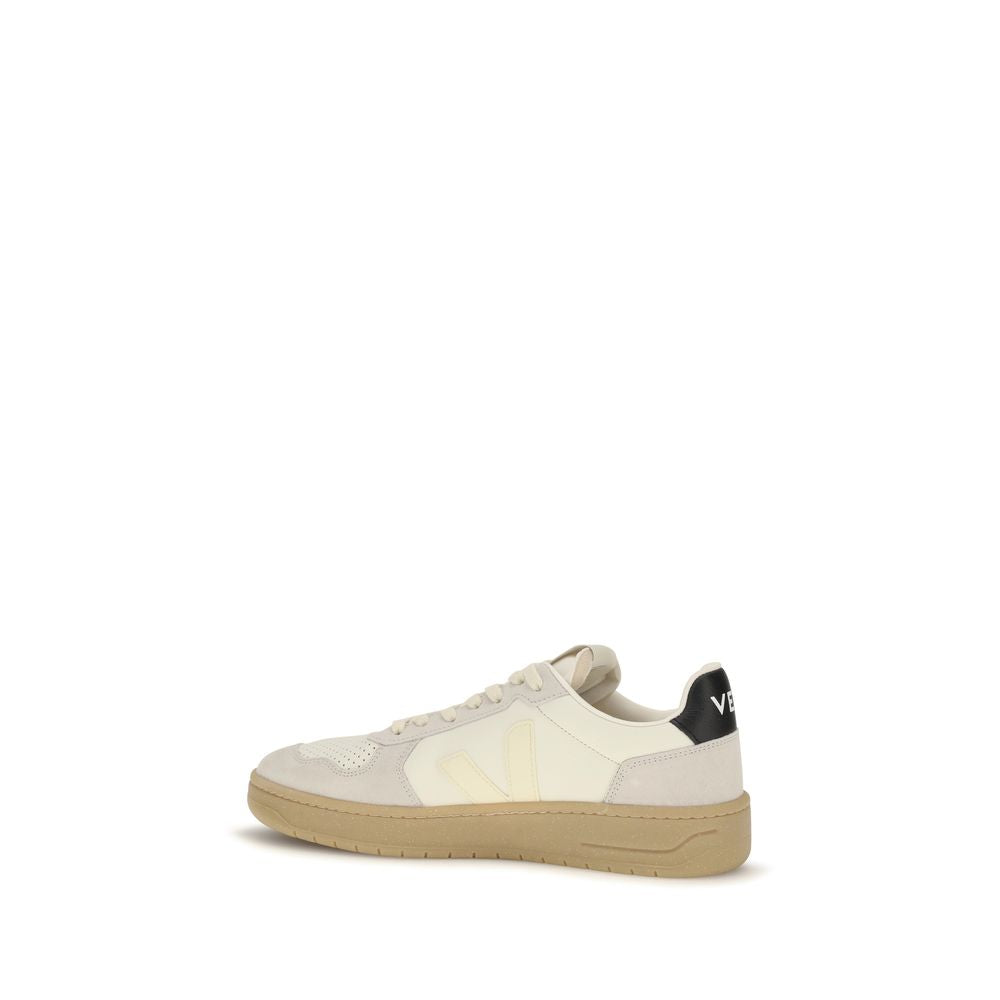 Veja Beige Calf Leather Bos Taurus Low Top Sneakers