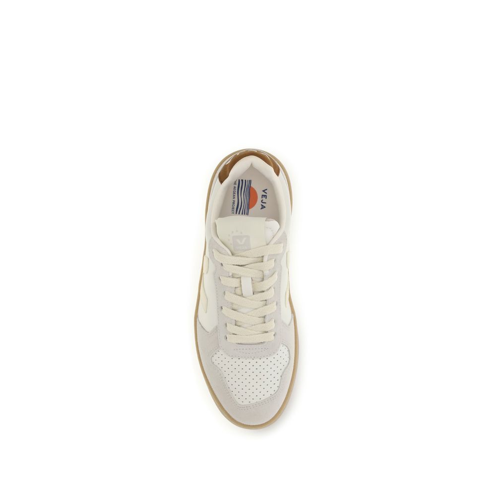 Veja Beige Calf Leather Bos Taurus Low Top Sneakers