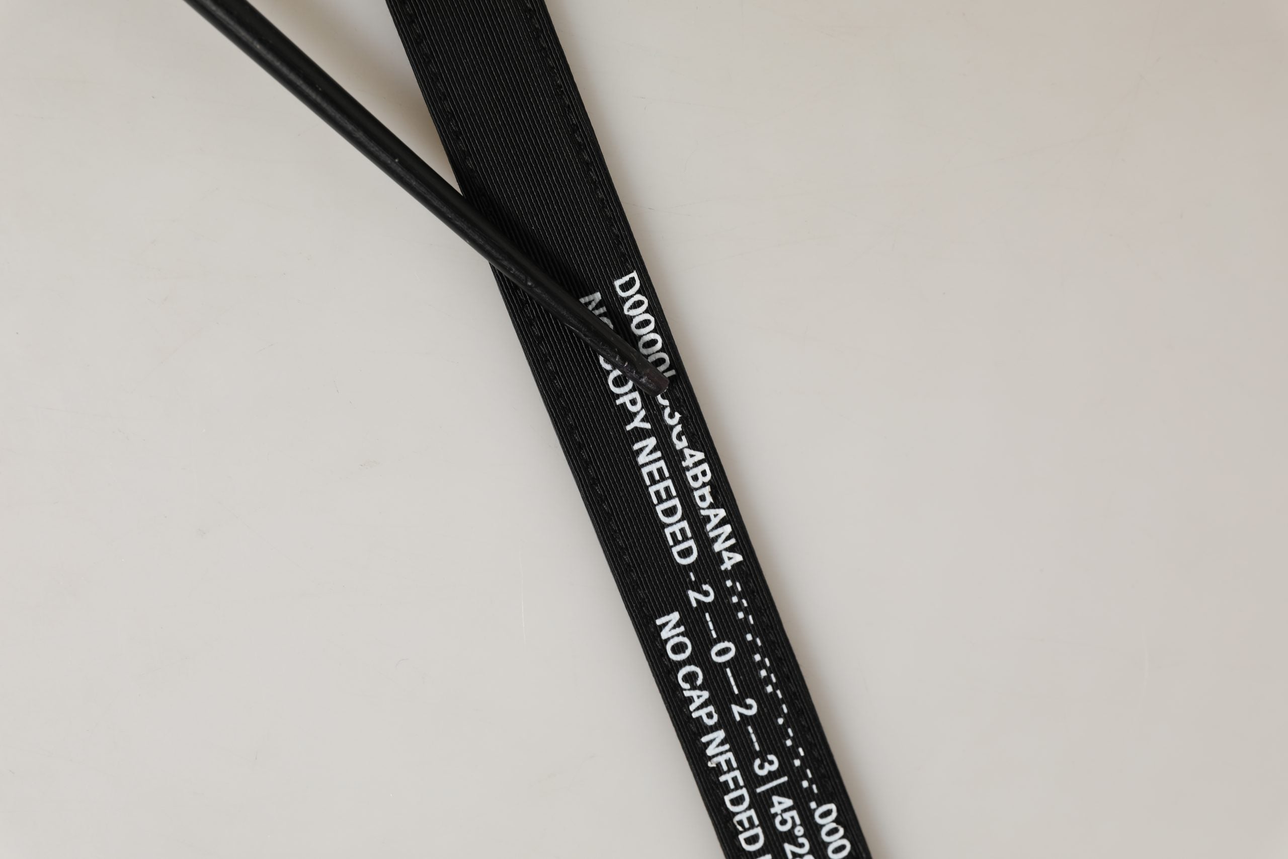 Dolce & Gabbana Black Fabric Leather Barcode Silver Buckle Belt