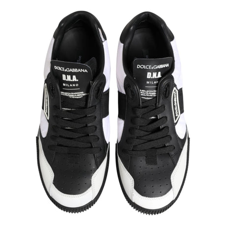 Dolce & Gabbana Black White MIAMI Low Top Men Sneakers Shoes