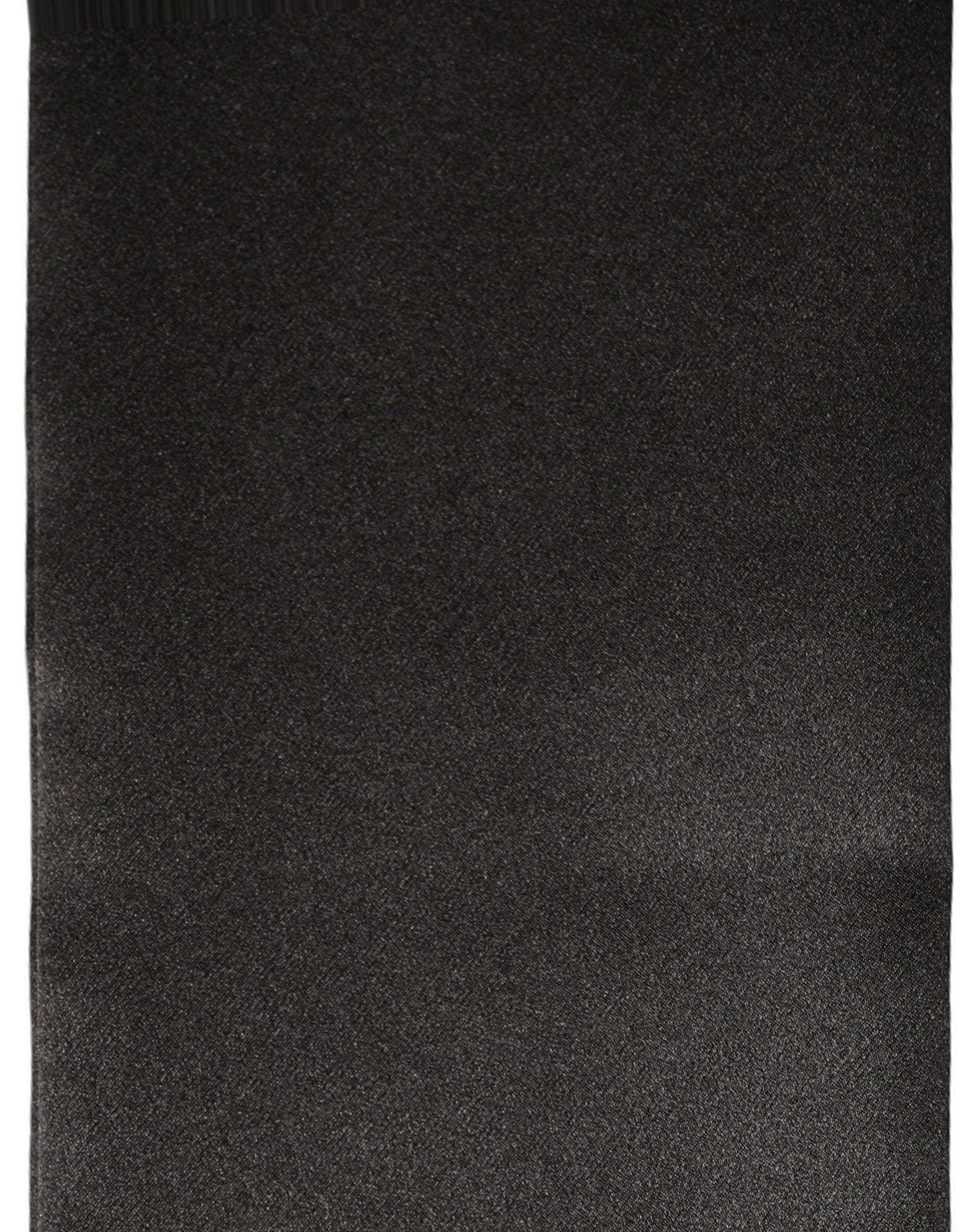 Dolce & Gabbana Men Black Satin Silk Skinny Neck Shawl Scarf