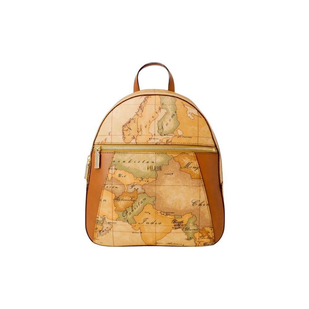 Alviero Martini Prima Classe Beige Cotton Backpack