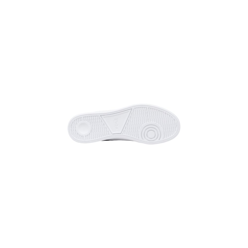 Ralph Lauren White Leather Low Top Sneakers